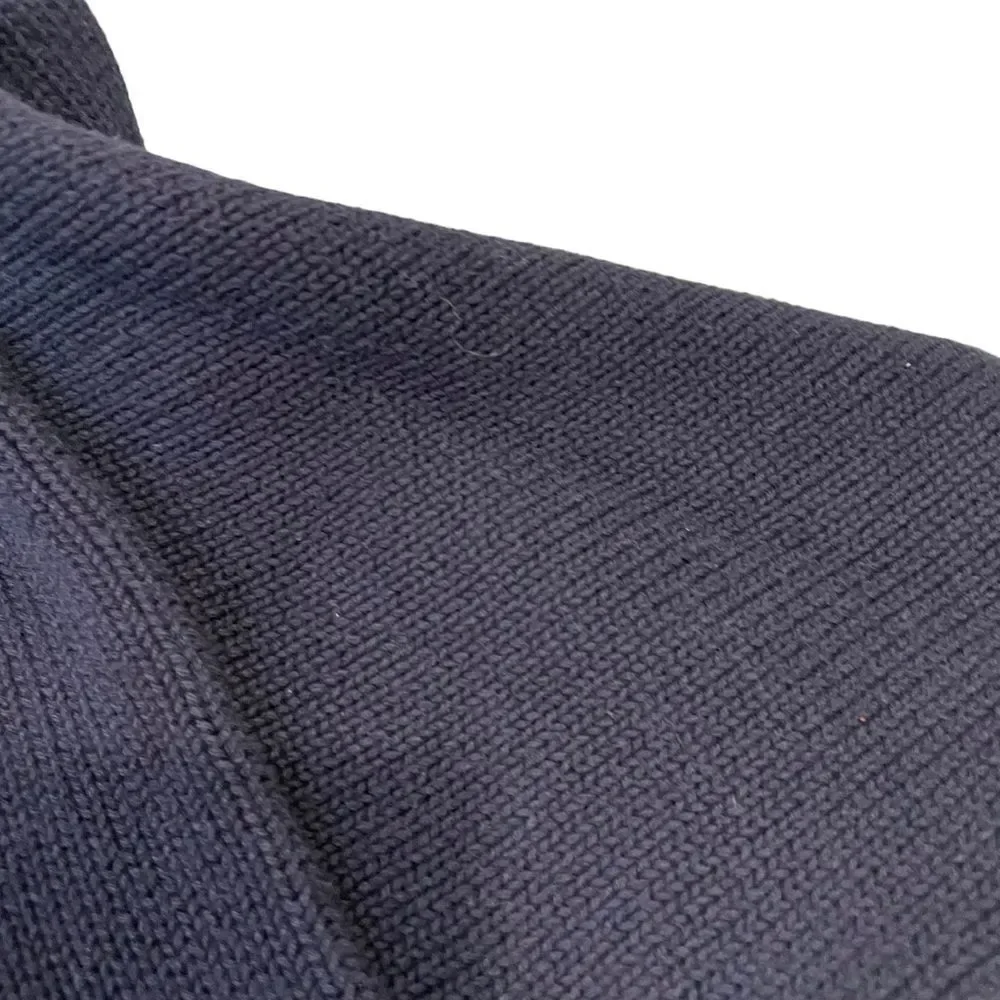 Vintage 90’s Claiborne Men’s V-neck Knit Navy Purple Green Sweater Size Medium